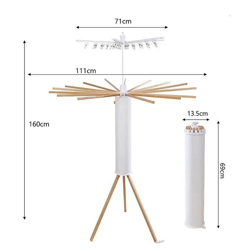 Octopus Minimalist Foldable Clothes Hanger | Space-Saving Drying Rack for Small Spaces