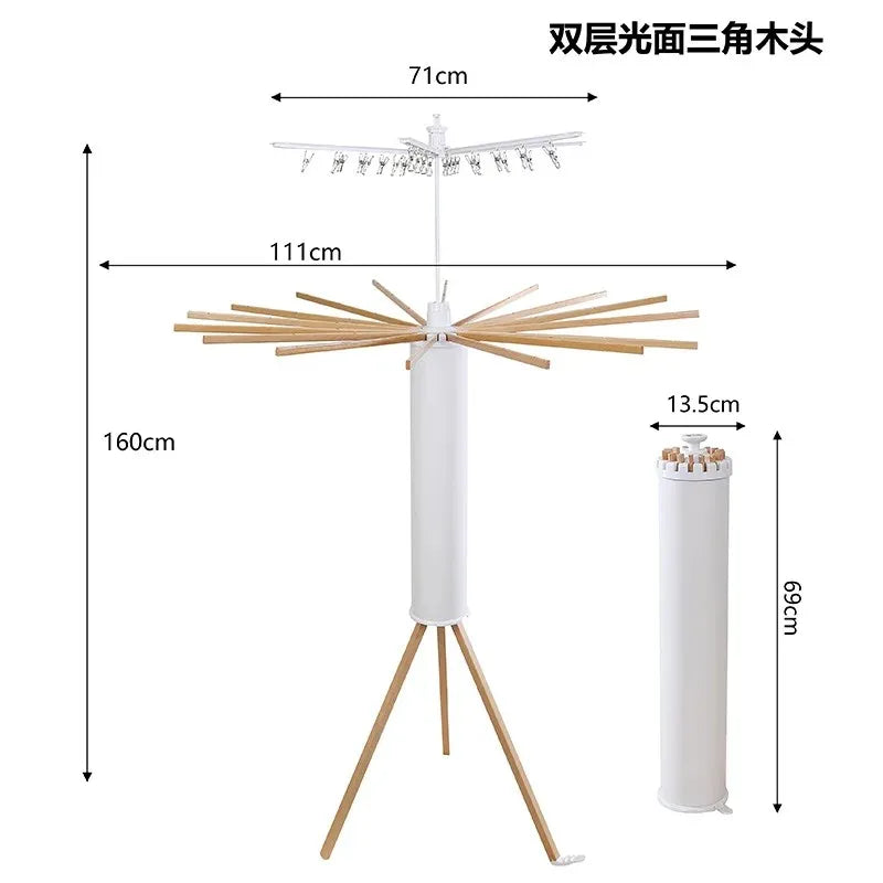 Octopus Floor-Standing Foldable Laundry Rack | Space-Saving Collapsible Quilt Dryer Stand